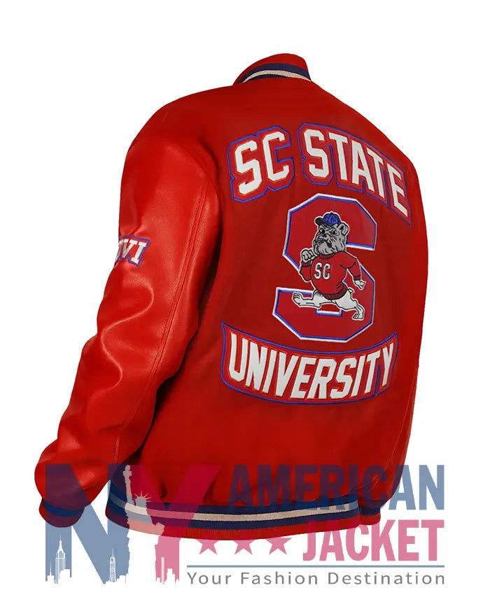 South Carolina State University Red Varsity Jacket