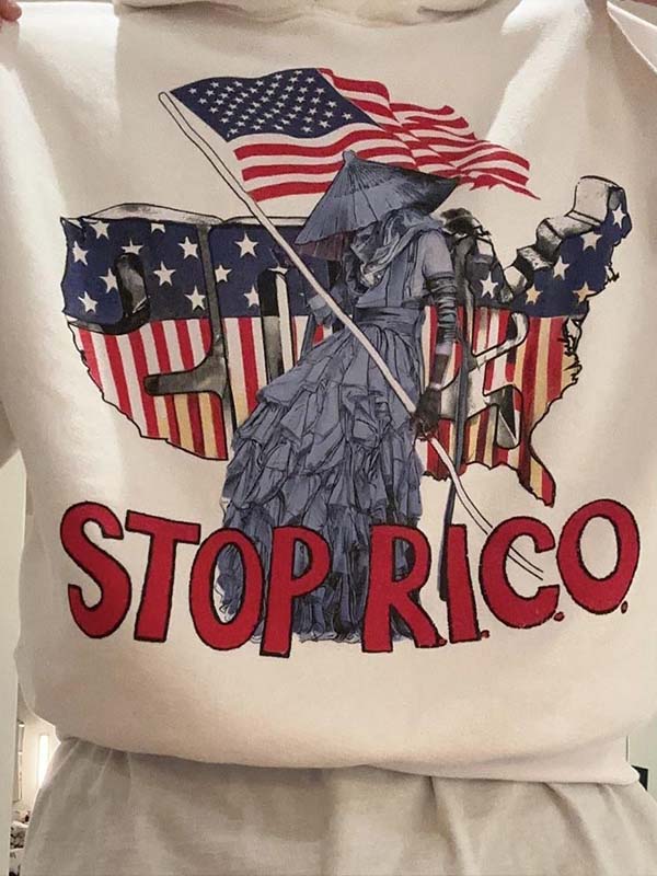 Drake Stop Rico White &amp; Black Hoodie (Recreated Edition)