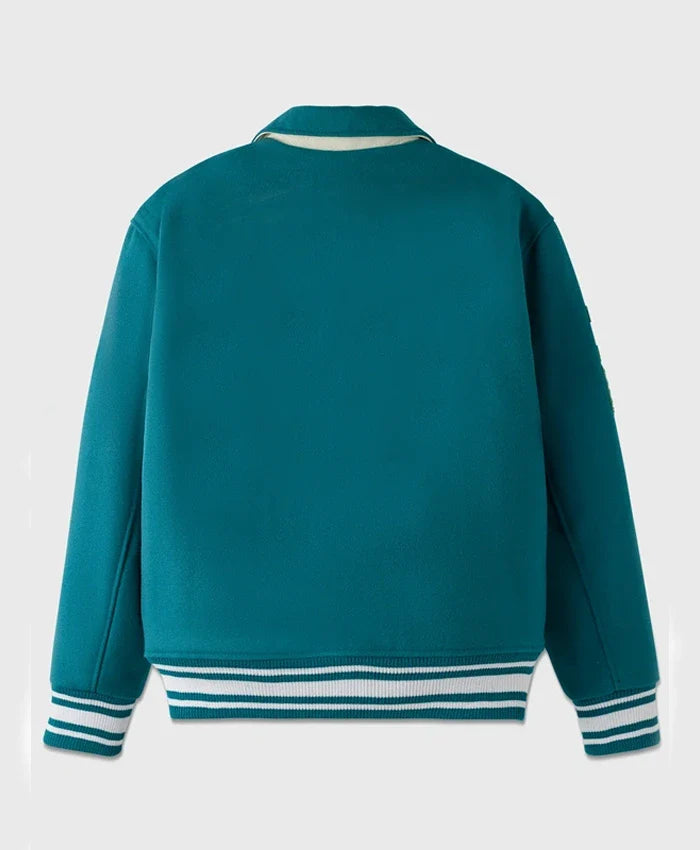 Stylish Cambridge Green Varsity Lettermen Jacket