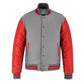 Stylish Red And Grey Lettermen Varsity Jacket