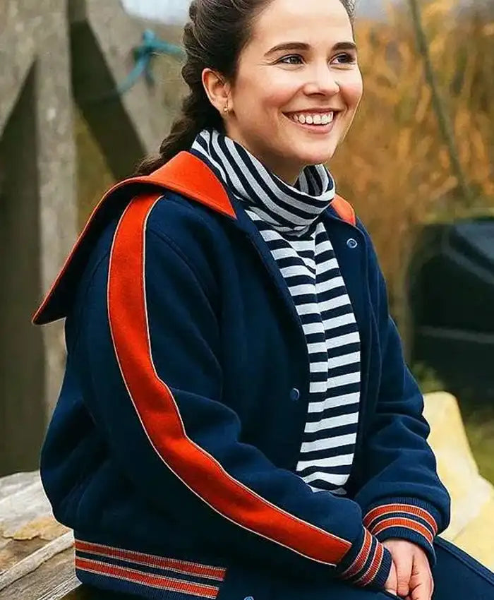 Such Brave Girls S02 Lizzie Davidson Blue Varsity Jacket