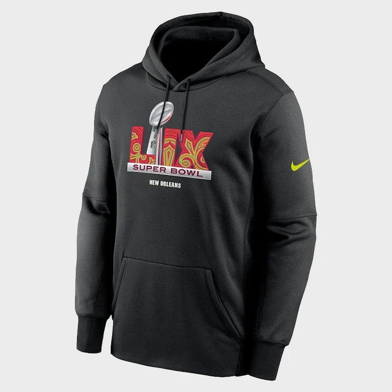 Super Bowl LIX Nike Black Club Fleece Pullover Hoodie (Recreated Edition)