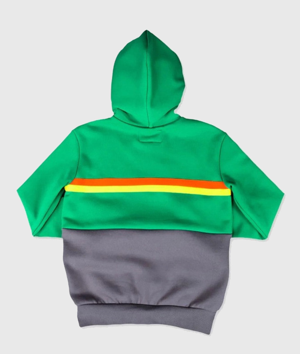 Super Mall Green &amp; Grey Pullover Hoodie (Recreated Edition)