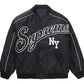 Supreme Contrast Script Black Varsity Jacket