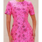 WWE NXT 2025 Sarah Schreiber Pink Stars Print Mini Dress — Product Description