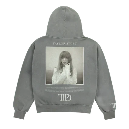 Taylor Swift "The Tortured Poets Department" Gray Hoodie – Recreated Edition