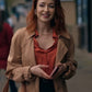 The Wish Swap 2025 Emily Tennant Brown Coat — Elegant &amp; Cozy Style
