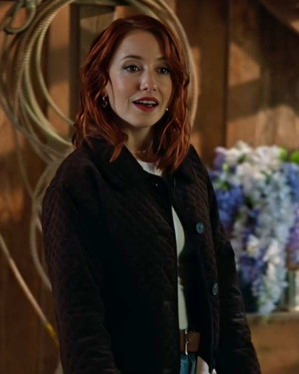 The Wish Swap 2025 Emily Tennant Brown Quilted Jacket — Stylish &amp; Cozy Outerwear