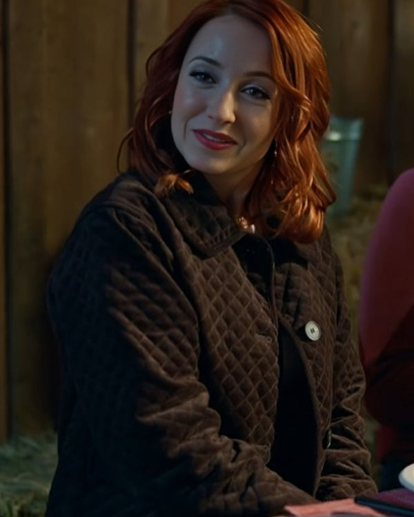 The Wish Swap 2025 Emily Tennant Brown Quilted Jacket — Stylish &amp; Cozy Outerwear
