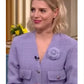 This Morning 2025 Lucy Boynton Lilac Wool Tweed Jacket – Refined Elegance with Modern Flair