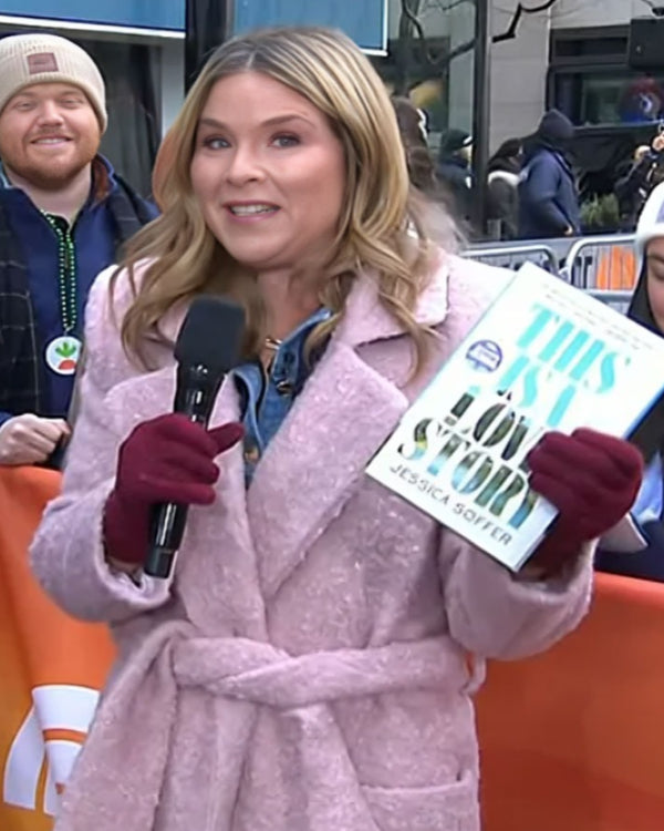 Today 2025 Jenna Bush Hager Pink Wrap Coat – Effortless Elegance &amp; Seasonal Charm