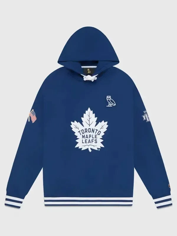 Toronto Maple Leafs Blue Pullover Hoodie (Recreated Edition)