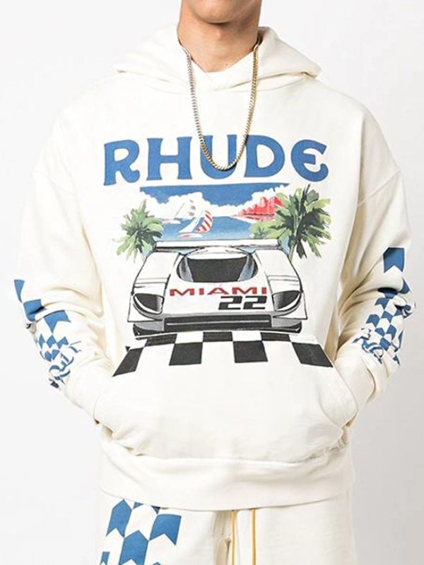 Travis Kelce Rhude Miami Startline Hoodie (Recreated Edition)