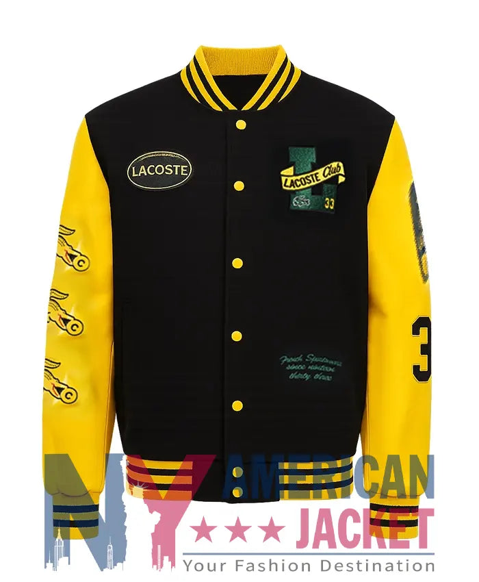 Lacoste Two-Tone Letterman Jacket