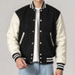 Unisex Black And White Varsity Lettermen Jacket