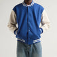 Unisex Blue And White Varsity Jacket
