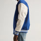 Unisex Blue And White Varsity Jacket
