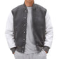 Unisex Light Grey Varsity Bomber Jacket