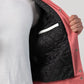 Unisex Pink Wool White Leather Sleeves Varsity Jacket