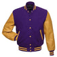 Unisex Purple And Gold Varsity Lettermen Jacket