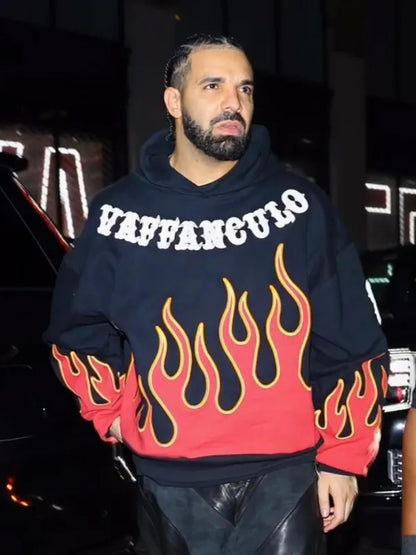 Drake Vaffanculo Flame Hoodie 🔥 Recreated Edition