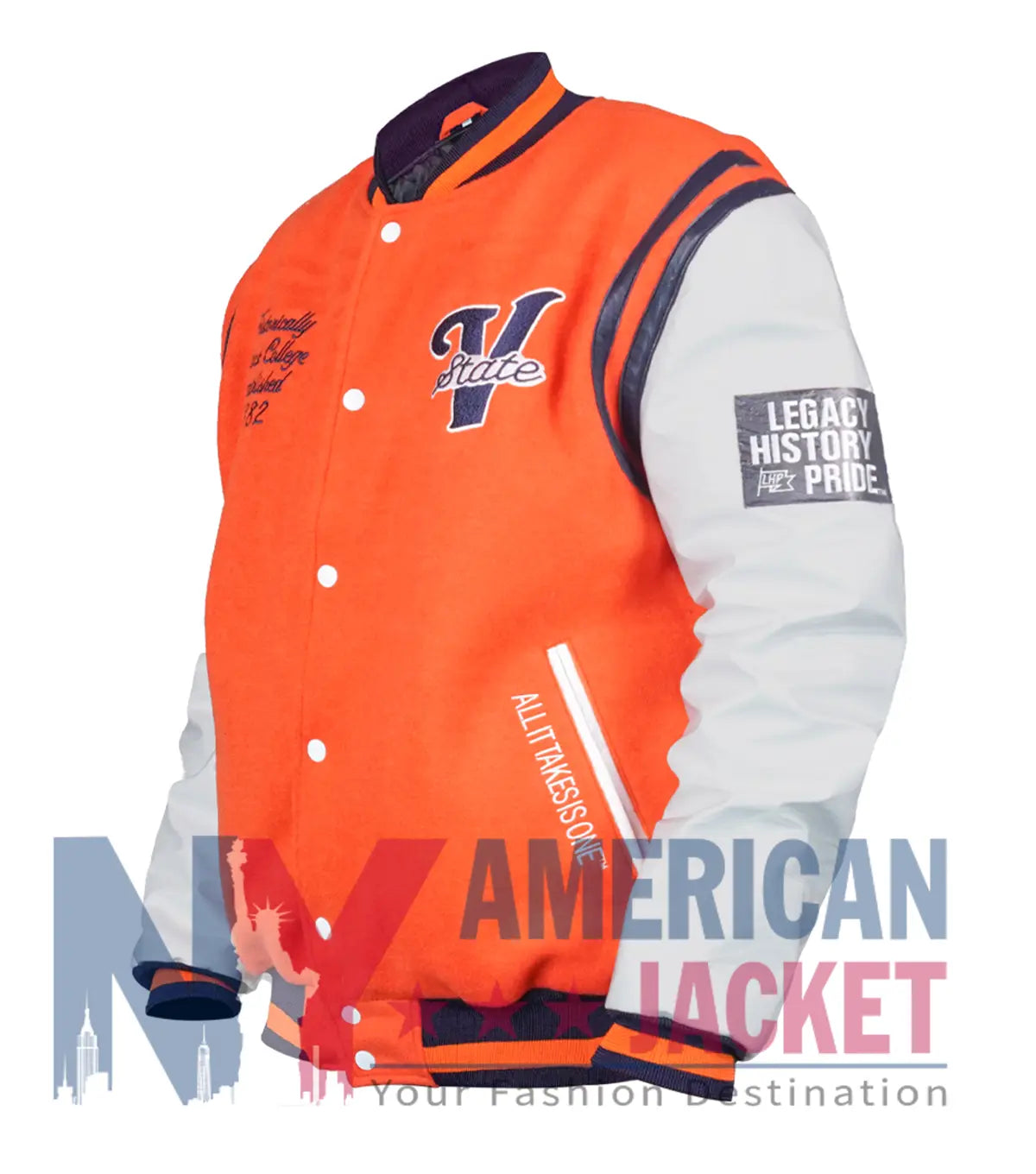 Virginia State University Motto 2.0 Varsity Jacket