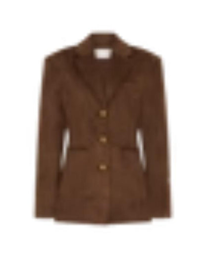 WWE Pay‑Per‑View 2025 Cathy Kelley Brown Suede Blazer — Product Description