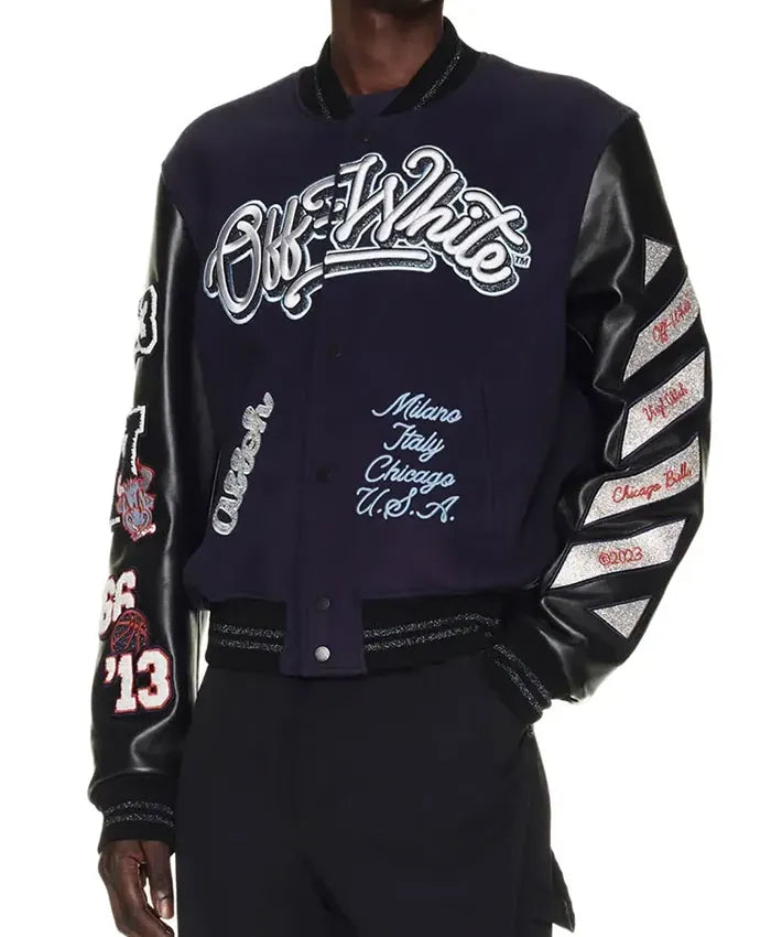 Chicago Bulls x Off-White Varsity Jacket