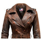 Women’s Brown Vintage Leather Coat – Timeless Vintage Style