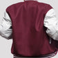Women’s Maroon And White Varsity Lettermen Jacket