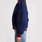 Women’s Royal Blue Tailored Fit Varsity Bomber Jacket