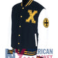 Xavier Institute Black And White Letterman Varsity Jacket