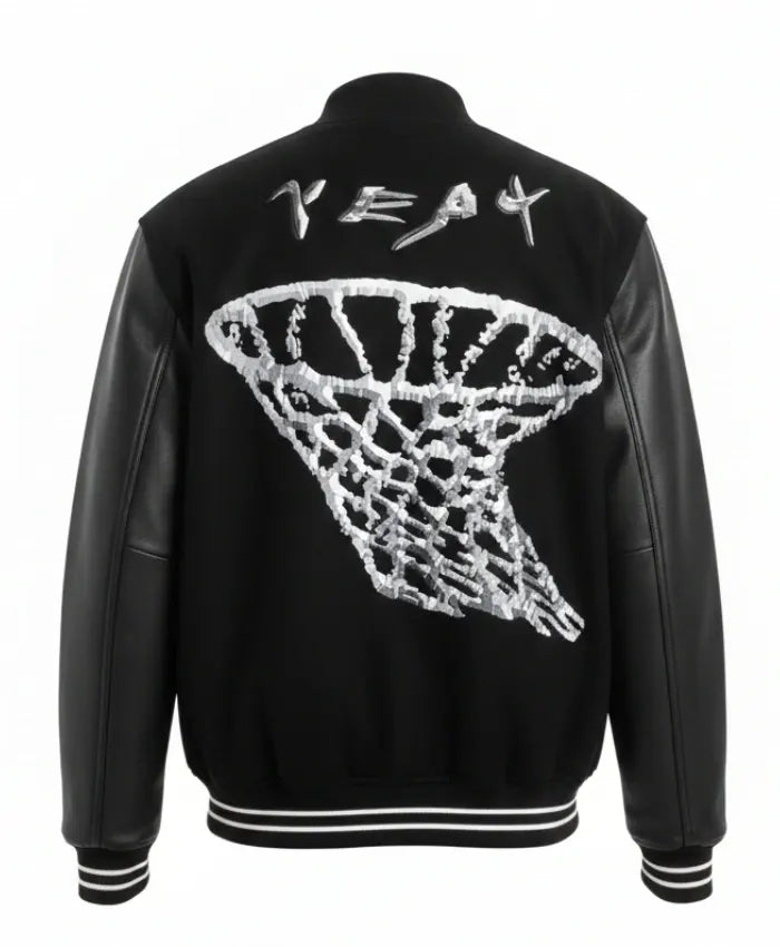 Yeat x Nike Black Varsity Jacket