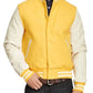 Yellow And White Varsity Jacket