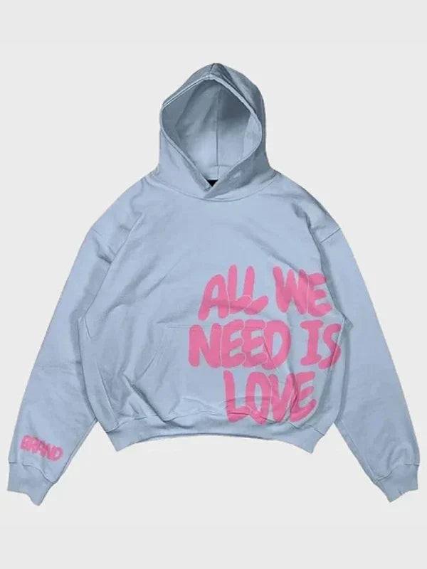 All We Need Is Love Hoodie Recreated Edition
