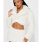 WWE SmackDown 2025 Jessica Woynilko Cropped Sherpa Jacket — Product Description