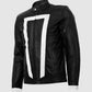 White Stripes Leather Jacket