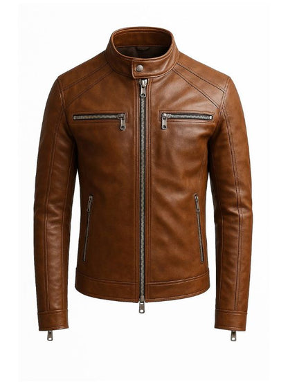 Cody Leather Brown Jacket – Men’s Premium Brown Leather Jacket