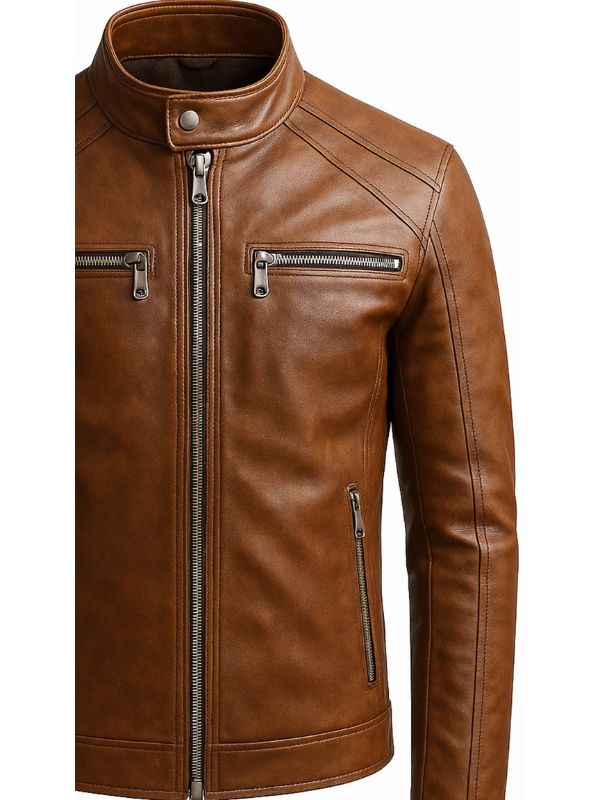 Cody Leather Brown Jacket – Men’s Premium Brown Leather Jacket