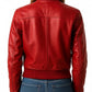 Freya Leather Red Jacket – Women’s Leather Jacket (Red)