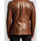 Leo Stylish Brown Premium Leather Blazer