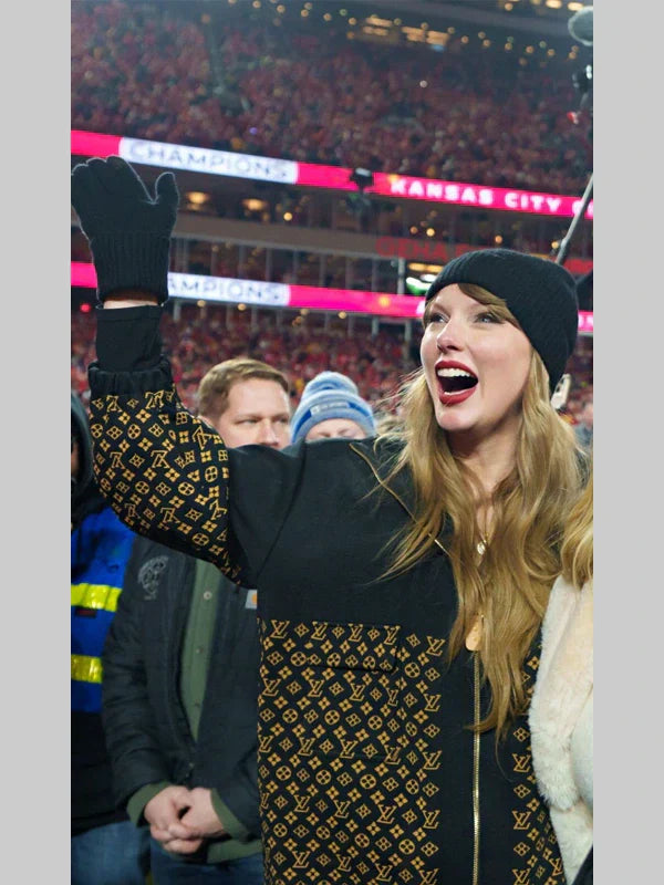 Taylor Swift Louis Vuitton Monogram Jacquard Knit Jacket – Recreated Edition