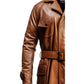 Men Brown Leather Coat- Leather Coat Brown for Men