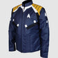 Blue Leather Jacket