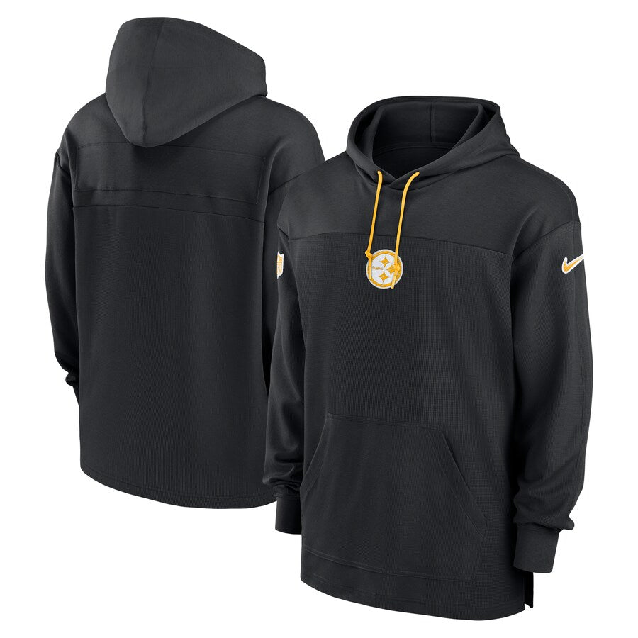 Pittsburgh Steelers Sideline Hoodie – Black (Recreated Edition)