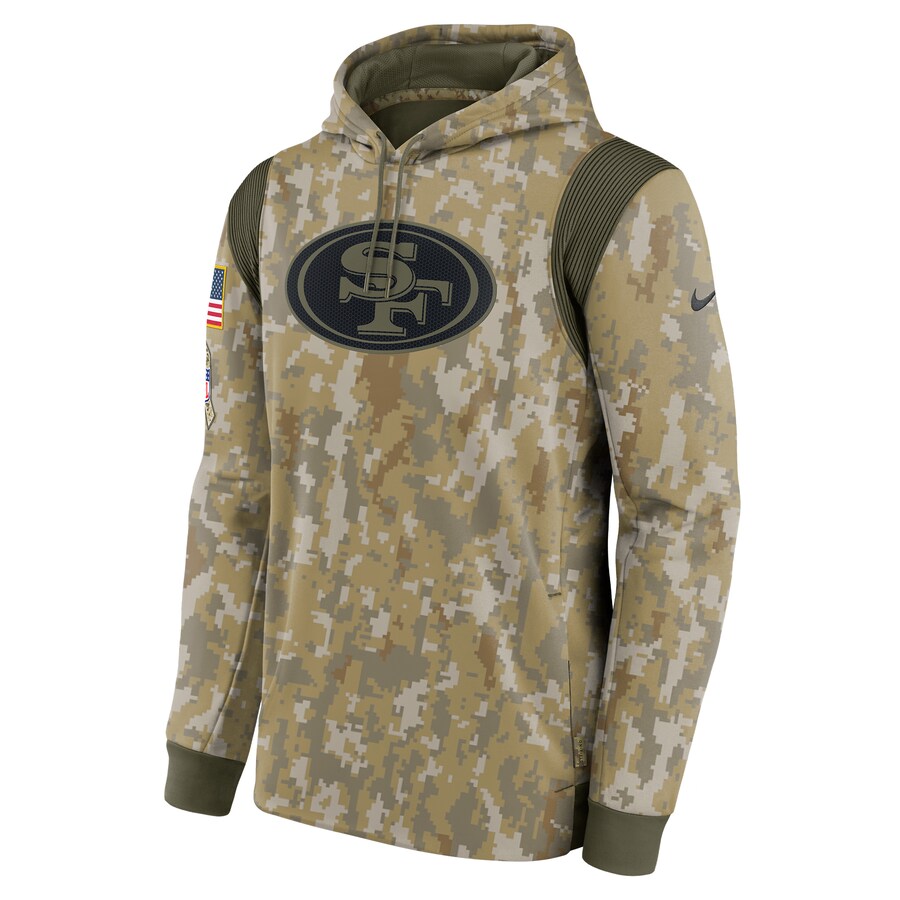 Christian McCaffrey 49ers Salute to Service Camo Hoodie – Honor, Pride, and Team Spirit Recreated Edition
