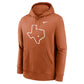 Texas Longhorns Primetime Club Pullover Hoodie – Orange &amp; Grey (Recreated Edition)