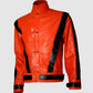 Orange Leather Jacket