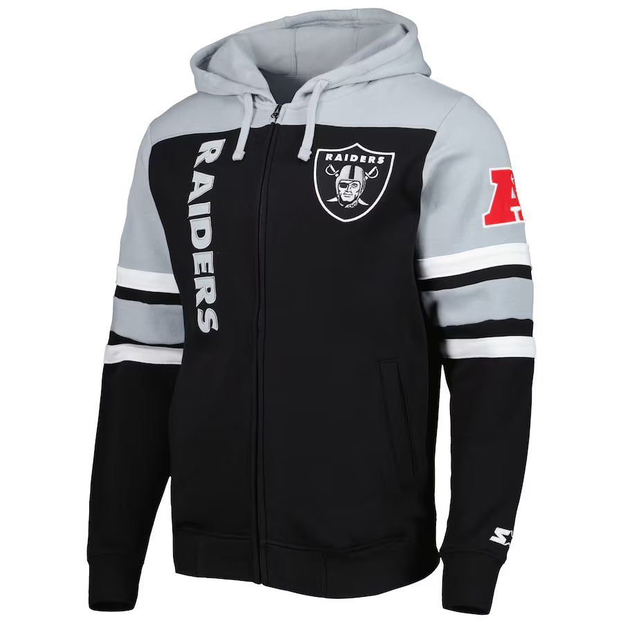 Las Vegas Raiders Starter Black Extreme Hoodie Recreated Edition