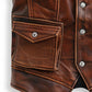Men’s Vintage Brown Leather Vest